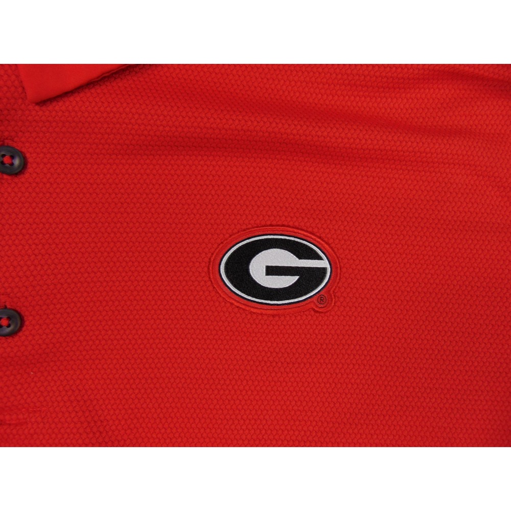 Georgia Bulldogs Polo Shirt Mens XL Red Nike Dri-Fit Short Sleeve SEC UGA - Picture 7 of 8